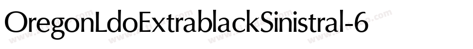 OregonLdoExtrablackSinistral-6Y7v字体转换