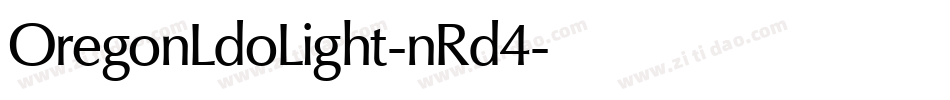 OregonLdoLight-nRd4字体转换