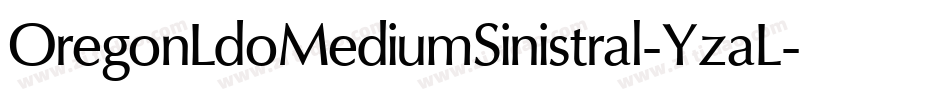 OregonLdoMediumSinistral-YzaL字体转换