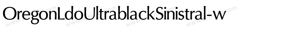 OregonLdoUltrablackSinistral-w1q9字体转换