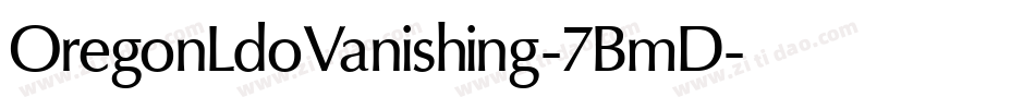 OregonLdoVanishing-7BmD字体转换