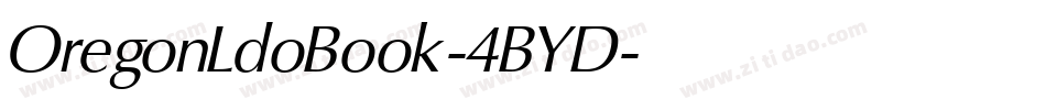 OregonLdoBook-4BYD字体转换
