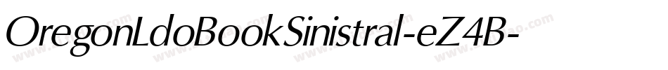 OregonLdoBookSinistral-eZ4B字体转换