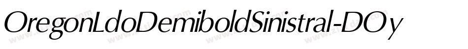 OregonLdoDemiboldSinistral-DOy0字体转换