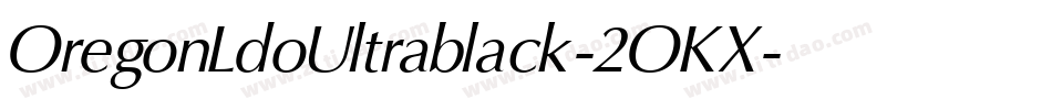 OregonLdoUltrablack-2OKX字体转换