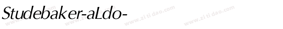 Studebaker-aLdo字体转换