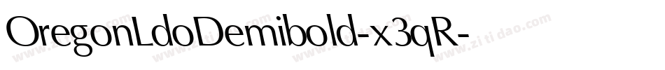 OregonLdoDemibold-x3qR字体转换