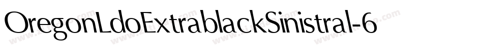 OregonLdoExtrablackSinistral-6Y7v字体转换