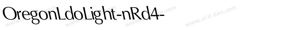 OregonLdoLight-nRd4字体转换