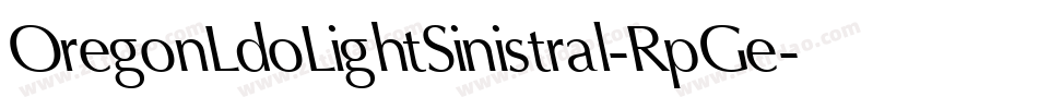OregonLdoLightSinistral-RpGe字体转换