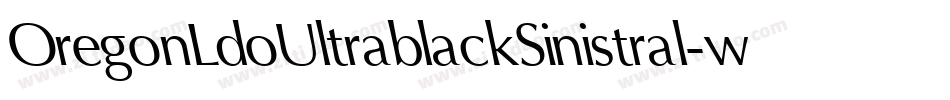 OregonLdoUltrablackSinistral-w1q9字体转换