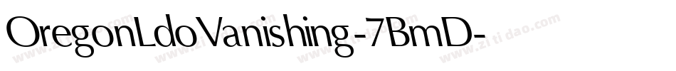 OregonLdoVanishing-7BmD字体转换