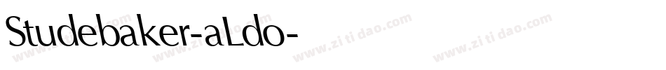 Studebaker-aLdo字体转换