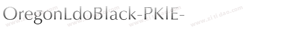 OregonLdoBlack-PKlE字体转换