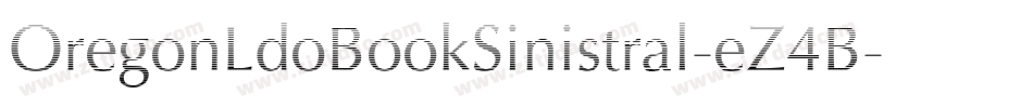 OregonLdoBookSinistral-eZ4B字体转换