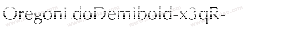 OregonLdoDemibold-x3qR字体转换