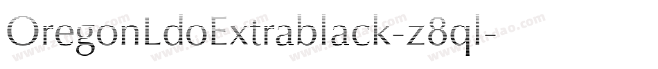 OregonLdoExtrablack-z8ql字体转换