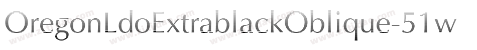 OregonLdoExtrablackOblique-51wj字体转换