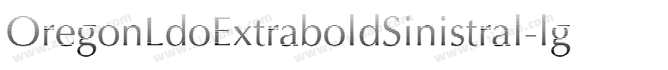 OregonLdoExtraboldSinistral-lg7q字体转换