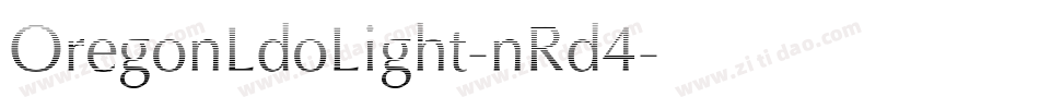 OregonLdoLight-nRd4字体转换