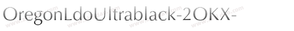 OregonLdoUltrablack-2OKX字体转换
