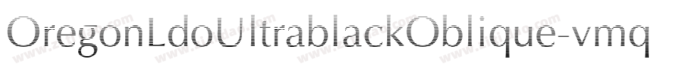 OregonLdoUltrablackOblique-vmqL字体转换