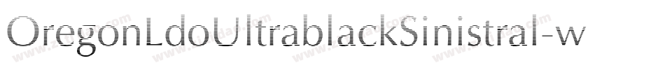 OregonLdoUltrablackSinistral-w1q9字体转换