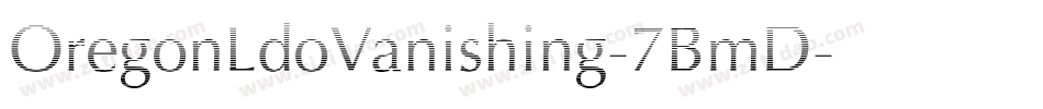 OregonLdoVanishing-7BmD字体转换