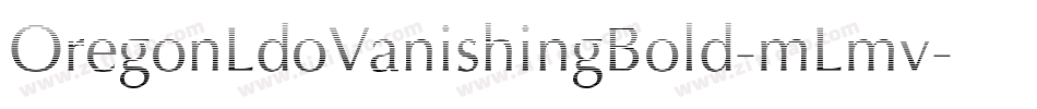 OregonLdoVanishingBold-mLmv字体转换