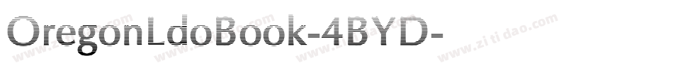OregonLdoBook-4BYD字体转换