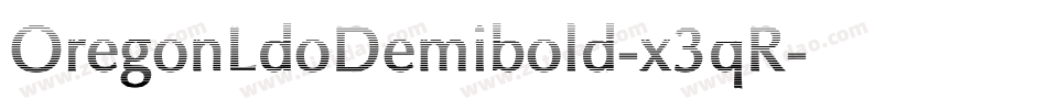 OregonLdoDemibold-x3qR字体转换