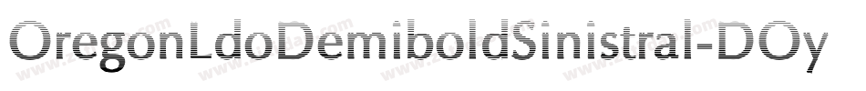 OregonLdoDemiboldSinistral-DOy0字体转换