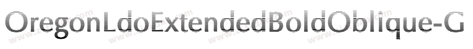 OregonLdoExtendedBoldOblique-GOeZ字体转换