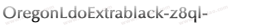 OregonLdoExtrablack-z8ql字体转换