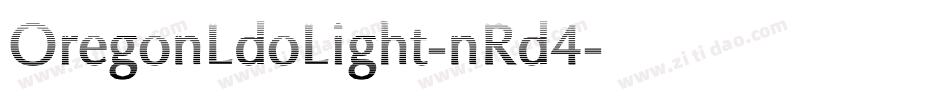 OregonLdoLight-nRd4字体转换