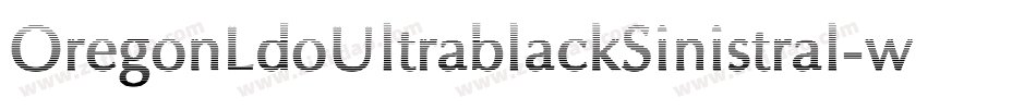 OregonLdoUltrablackSinistral-w1q9字体转换