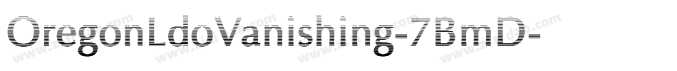 OregonLdoVanishing-7BmD字体转换