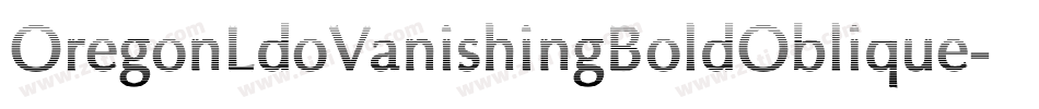 OregonLdoVanishingBoldOblique-d987字体转换