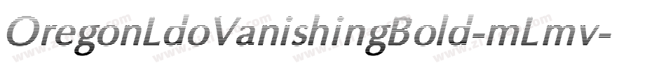 OregonLdoVanishingBold-mLmv字体转换