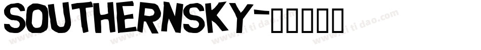 Southernsky字体转换
