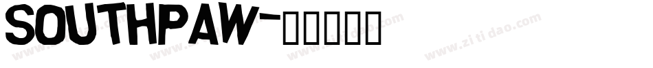 southpaw字体转换
