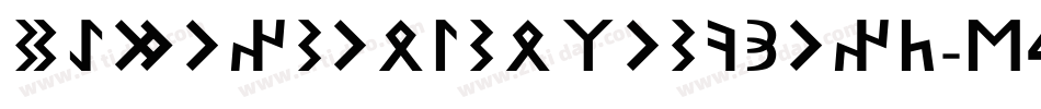 Demoncubicblockfont-V4ew字体转换