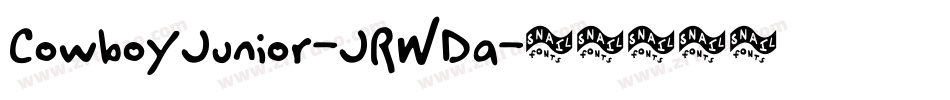CowboyJunior-JRWDa字体转换