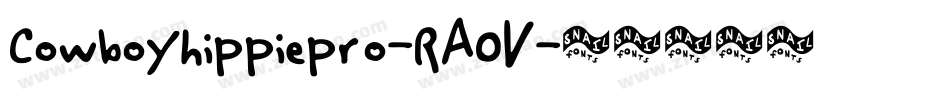 Cowboyhippiepro-RAOV字体转换