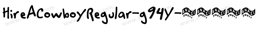HireACowboyRegular-g94Y字体转换