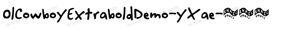 OlCowboyExtraboldDemo-yXae字体转换