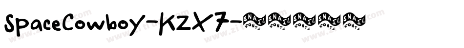 SpaceCowboy-KZX7字体转换