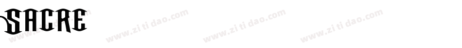 Sacre字体转换