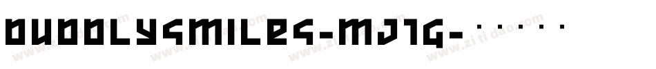 Bubblysmiles-mj1G字体转换