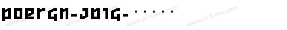 Poergn-jB1G字体转换